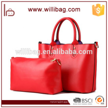 Women Bags Custom Style Large Capacity PU Purse Handbag Set